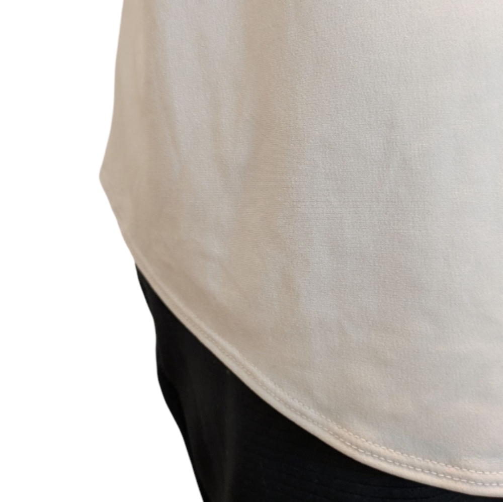 Express Cream Dressy Long Hem Double Lined Sleeveless Tank Top Women's Large NWT - Picture 6 of 16